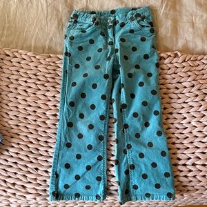 Boden Teal Polka Dot Pants